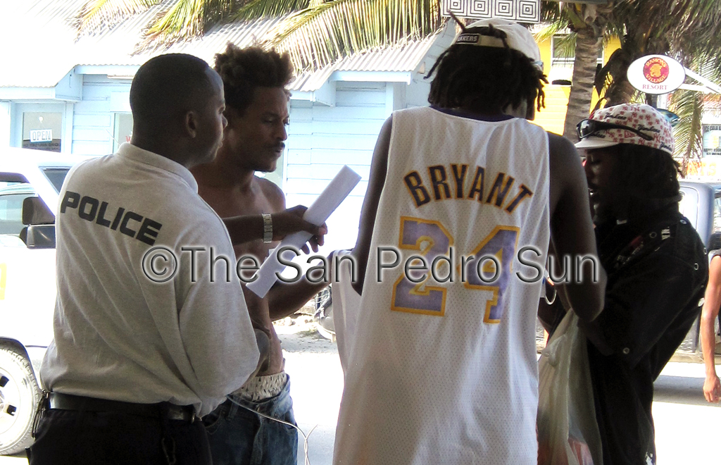 Orlando Estrada, second from left, stabbing victim.