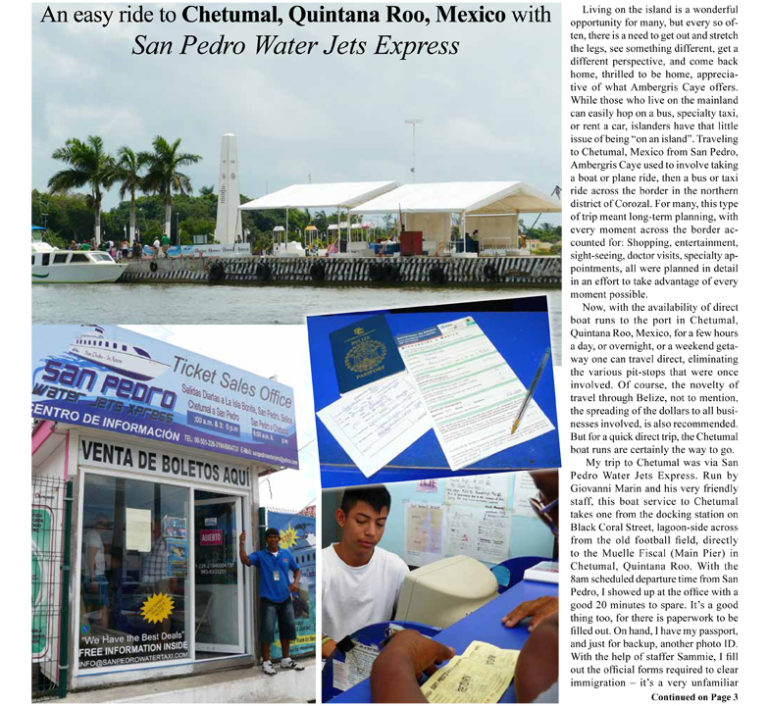 A quick visit to Chetumal with SP Water Jets Express