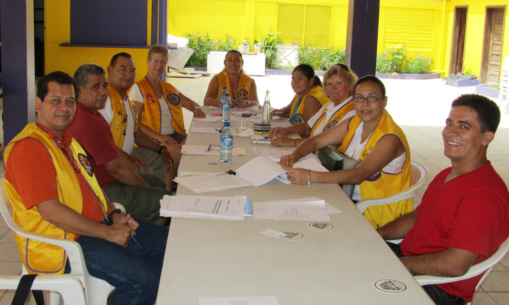 The Belize Lions Zone 59 Cabinet Members