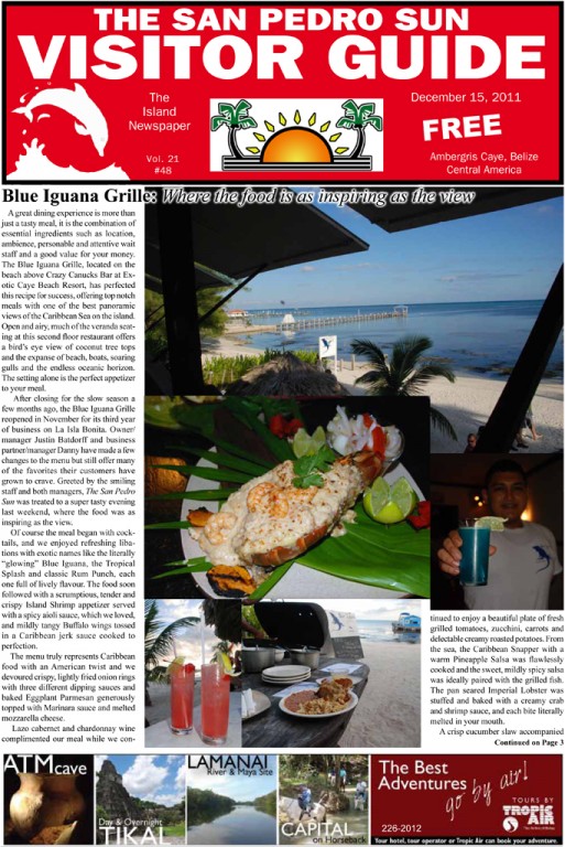 Blue Iguana Grille: Where the food is as inspiring as the view