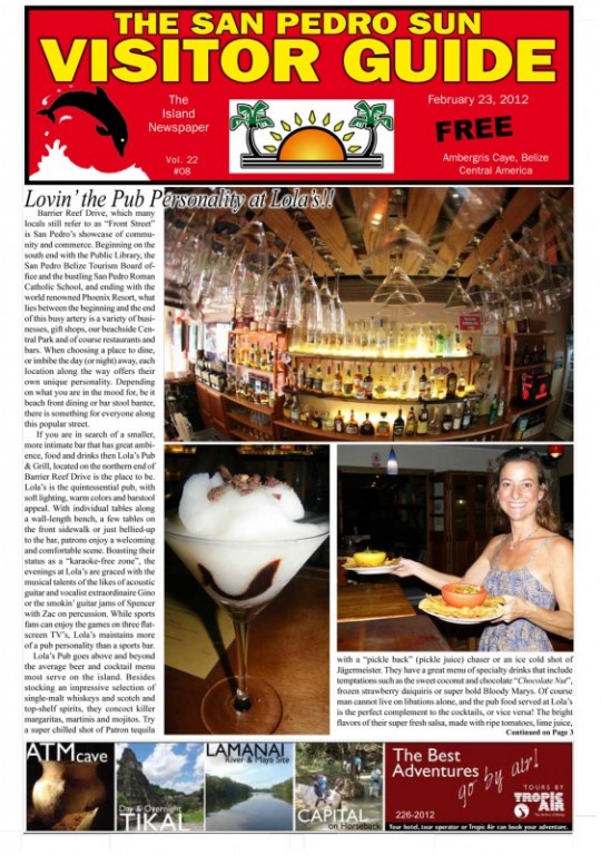 Lovin’ the Pub Personality at Lola’s!