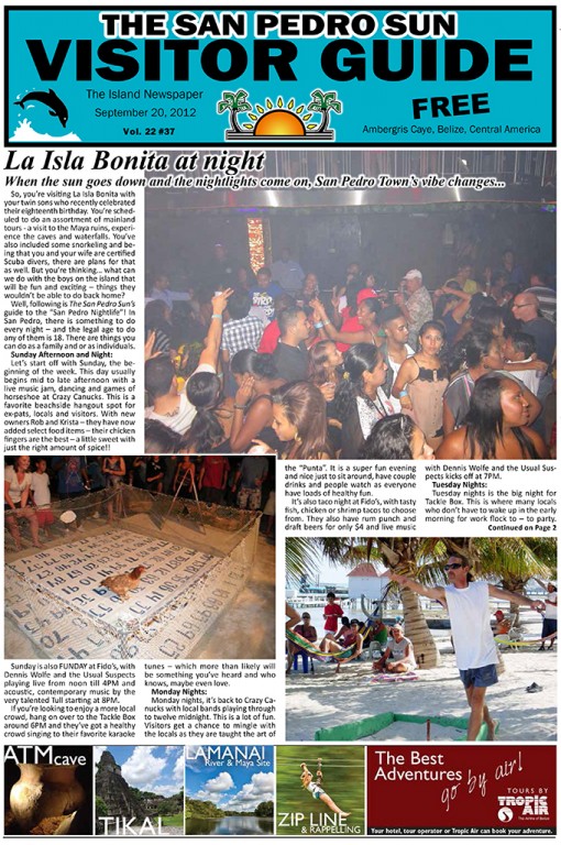 La Isla Bonita at night