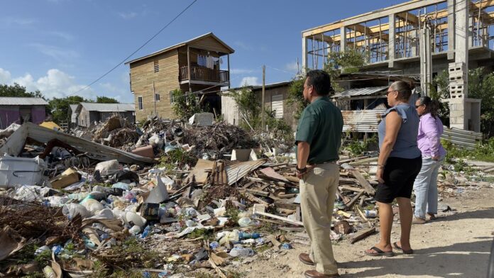 San Pedro Town Council and DOE work to stop illegal use of garbage as l (1)