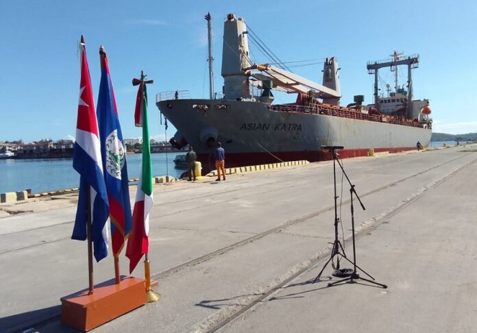 Belize and Mexico Deliver 1,700 Tons of Humanitarian Aid to Cuba