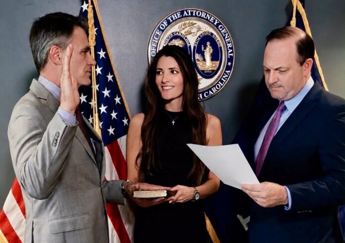 Andre Bauer sworn in