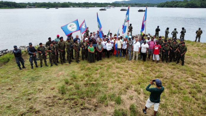 36 Civilians and BDF at the Sarstoon FOB