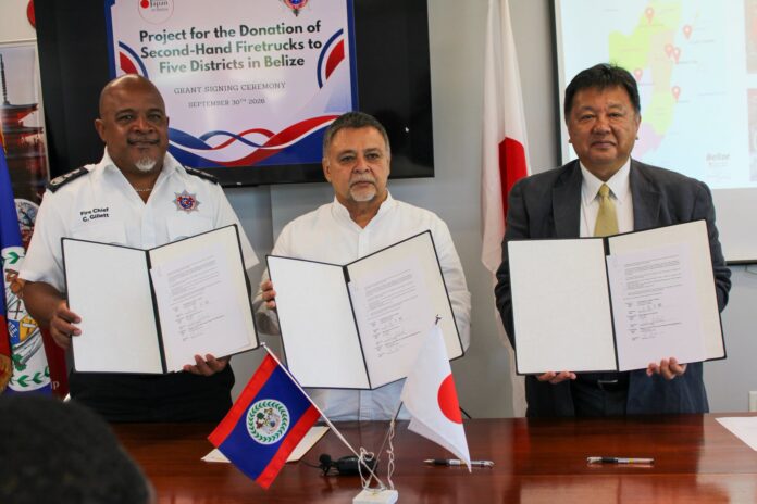 Belize and Japan Formalize Donation of Seven Fire Trucks to Strengthen National Fire Response 5