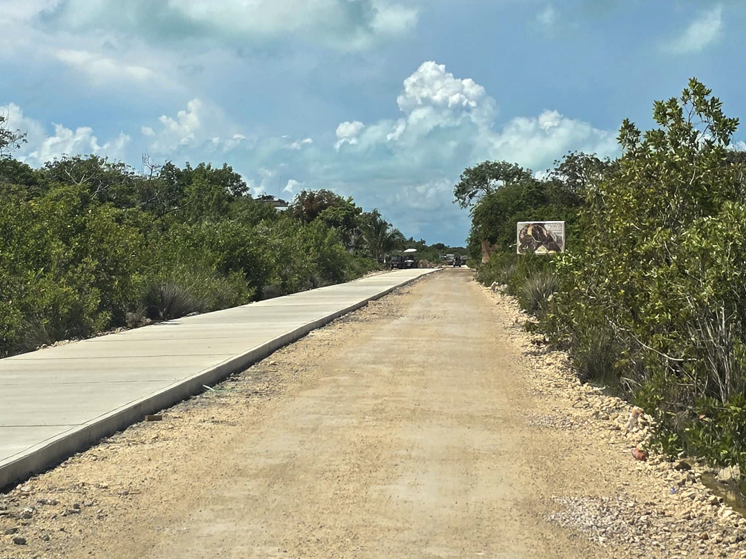 Road work on the Secret Beach route pictured by the San Pedro Sun
